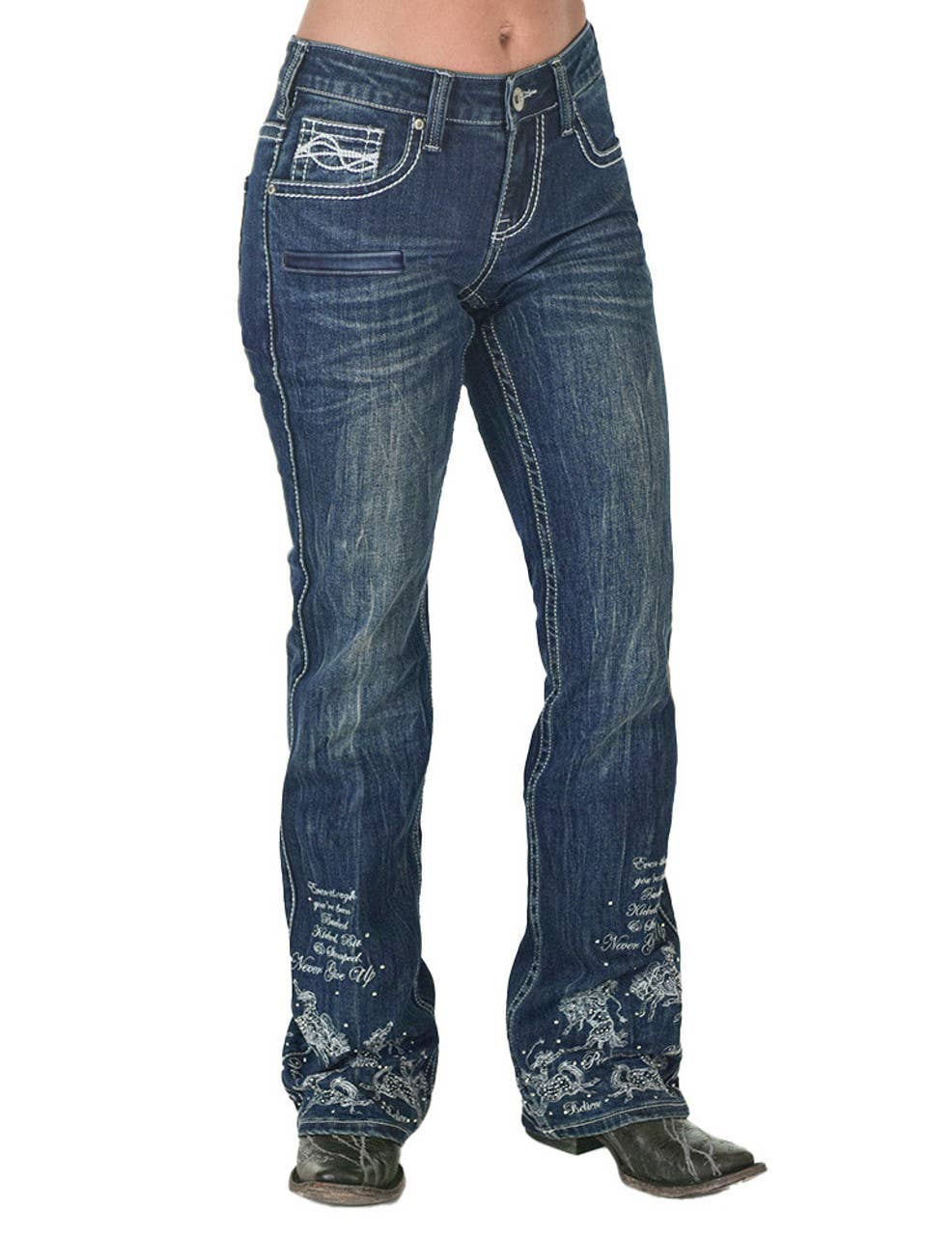 Cowgirl Tuff 25th Anniversary Bootcut Jeans