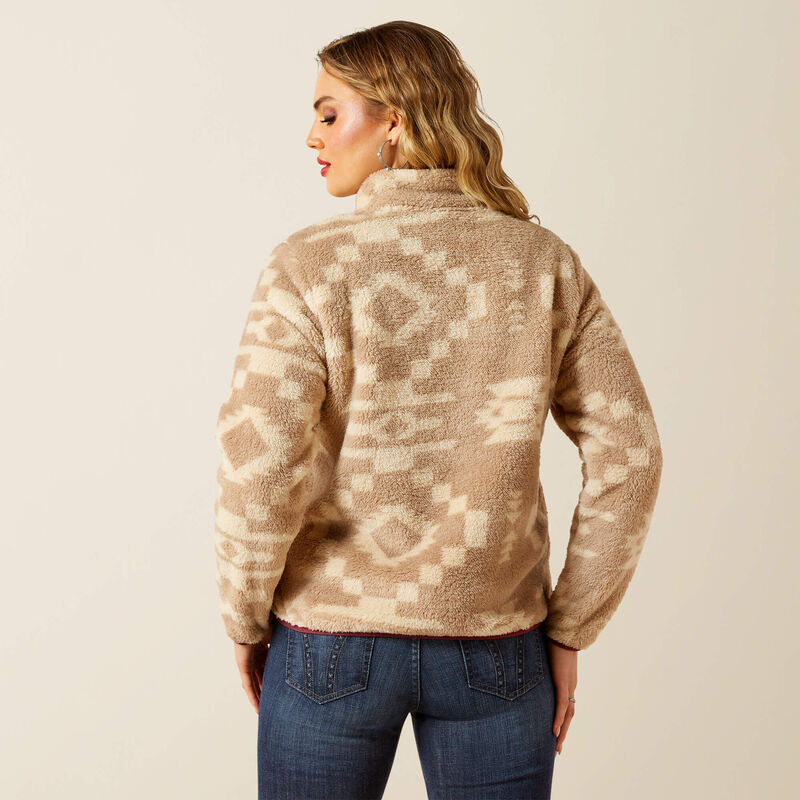 Berber Snap Front Sweatshirt