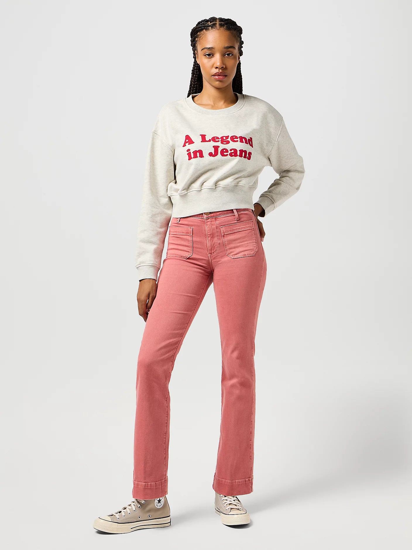 Wrangler Relaxed Cropped Sweatshirt