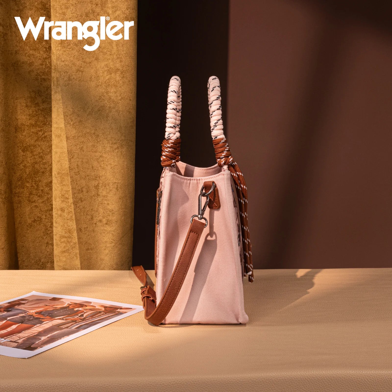 Wrangler Cowboy Print Tote - Pink