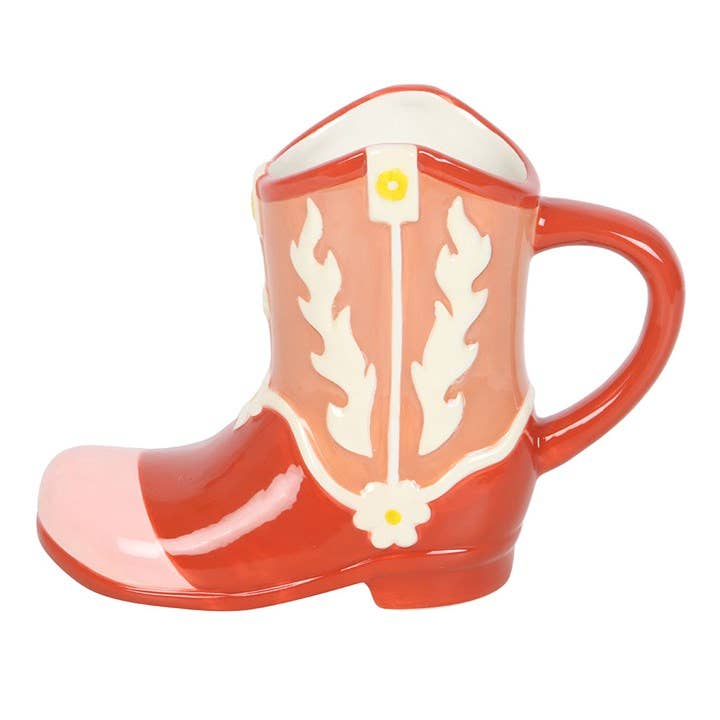 Pink Cowboy Boot Mug