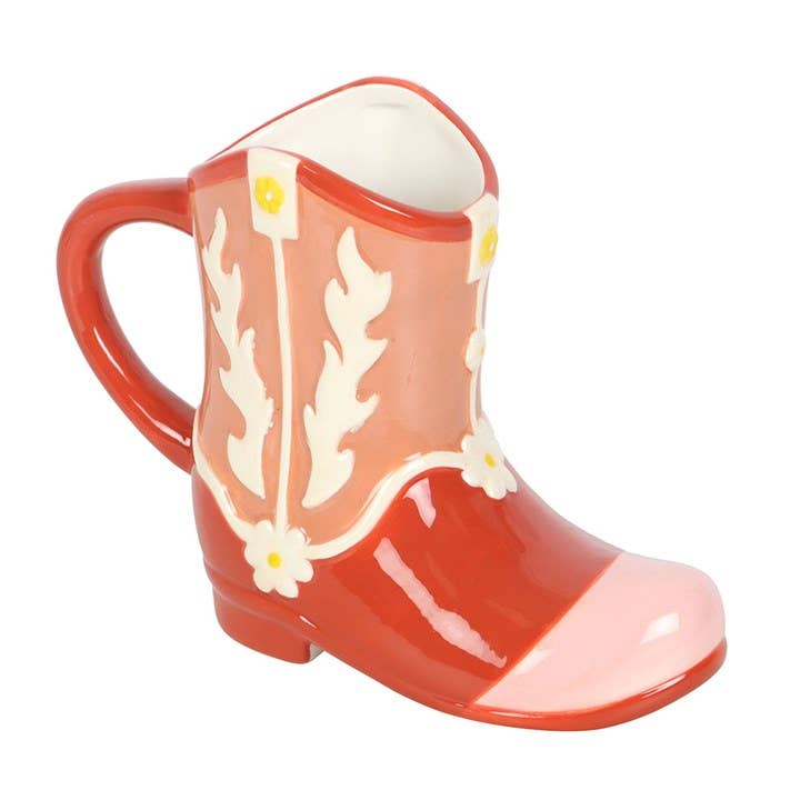 Pink Cowboy Boot Mug
