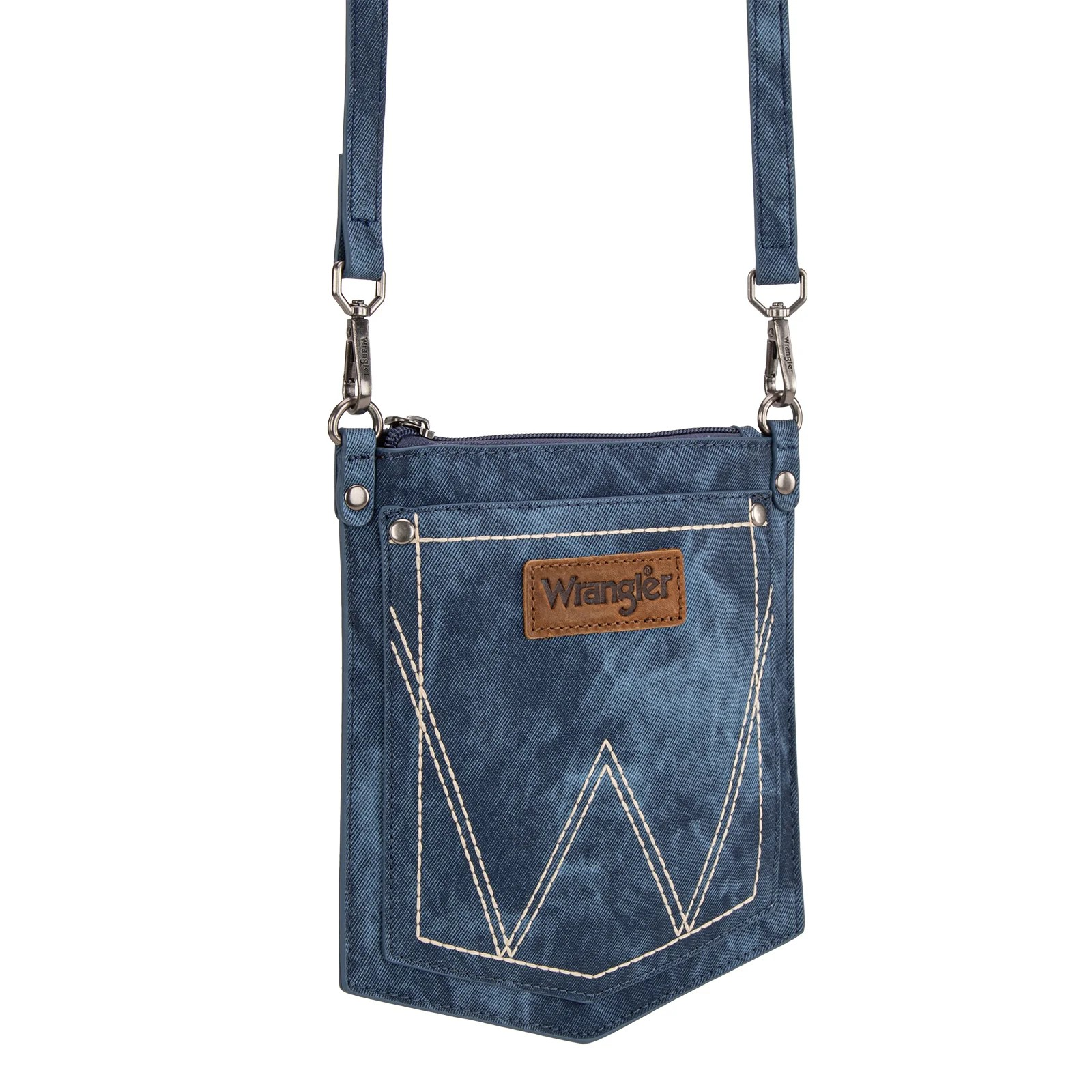 'W' Stitch Denim Pocket Bag - Jean