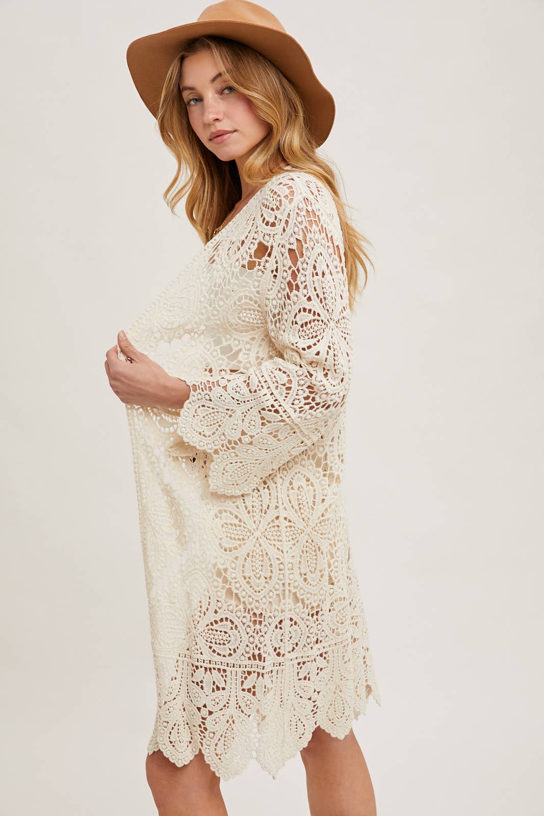 Crochet Open Front Duster
