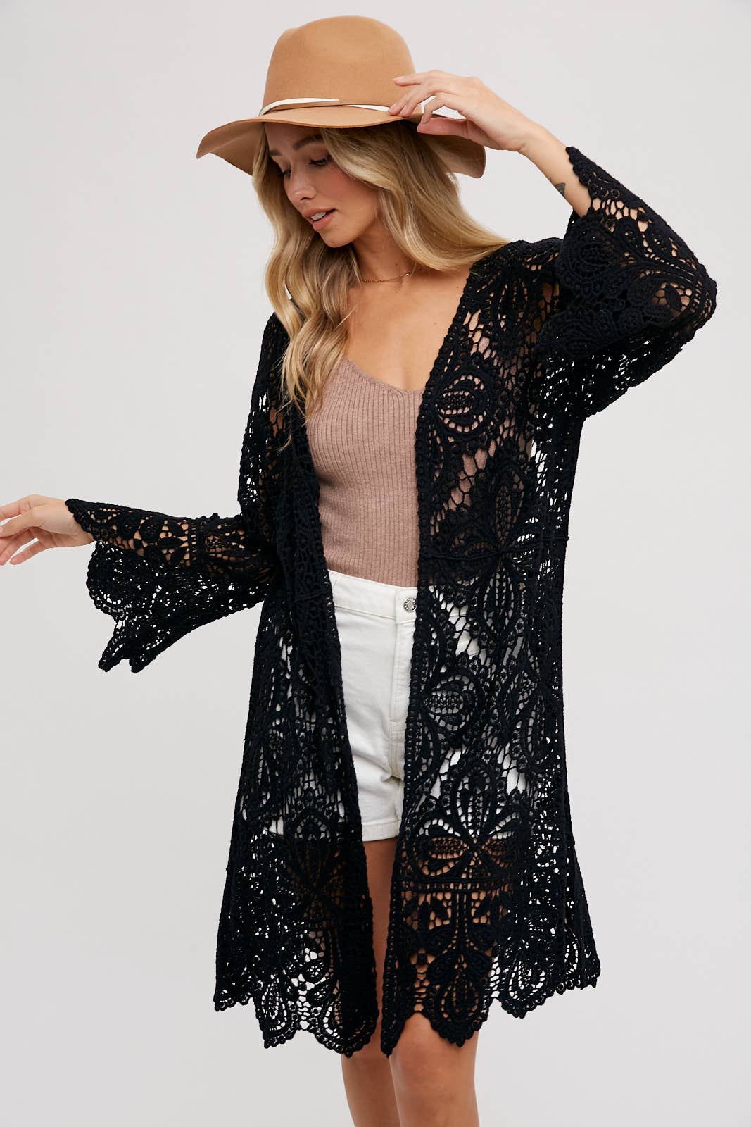 Crochet Open Front Duster