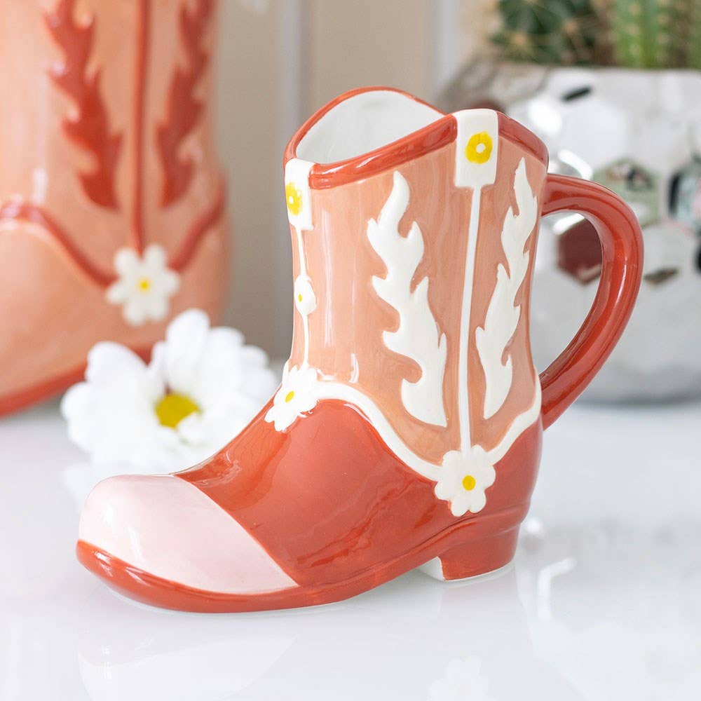 Pink Cowboy Boot Mug