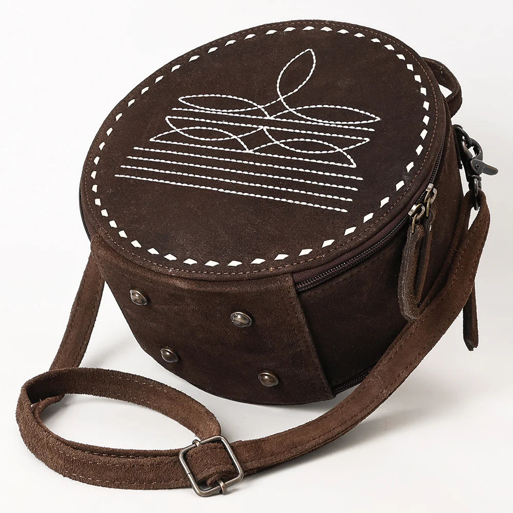 Boot Stitch Canteen Bag - Dark Brown