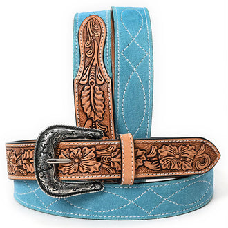 Turquoise Leather Belt
