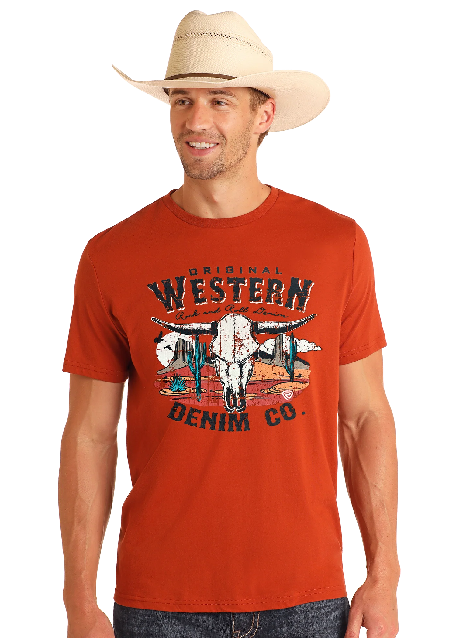 Western Denim Graphic Tee