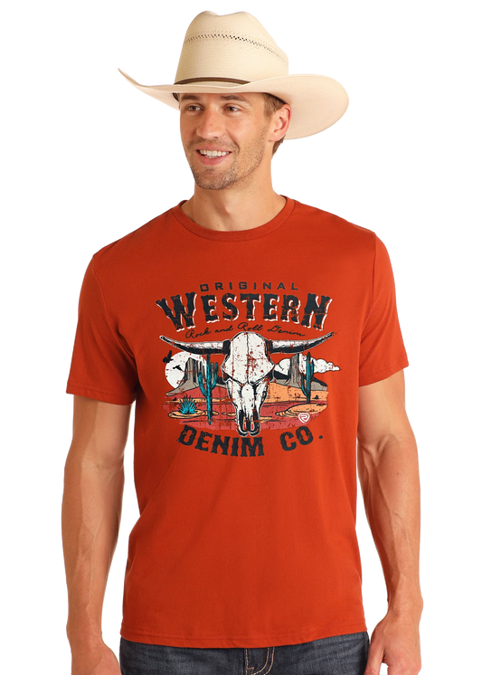 Western Denim Graphic Tee