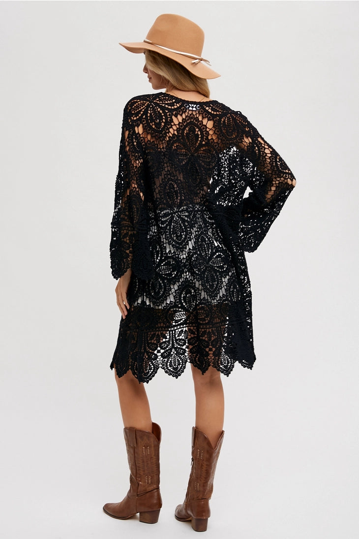 Crochet Open Front Duster