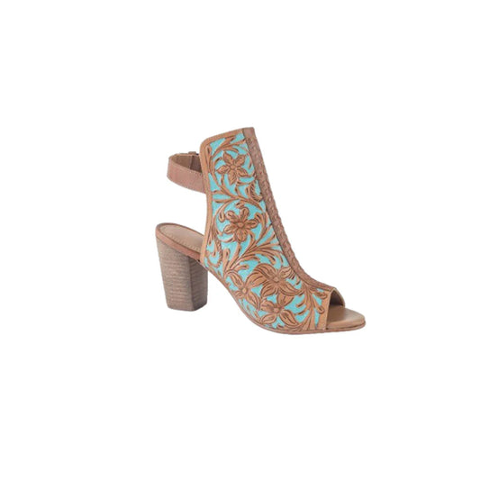 Turquoise Western Sandal