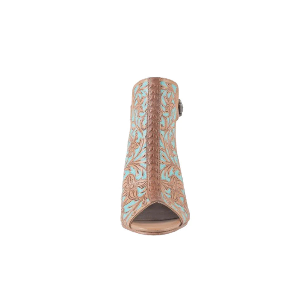 Turquoise Western Sandal