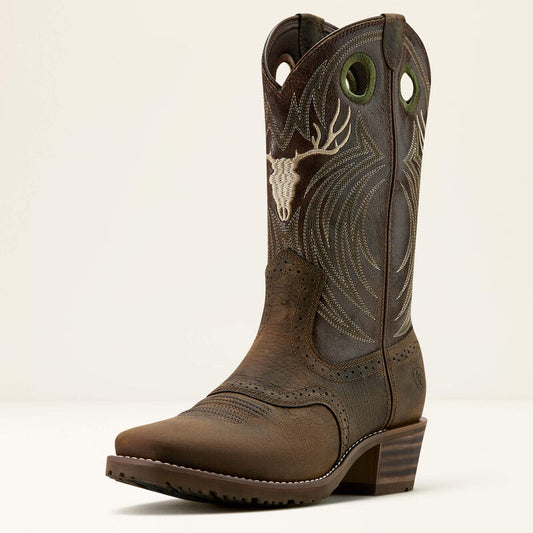 Hybrid Roughstock Antler Cowboy Boot