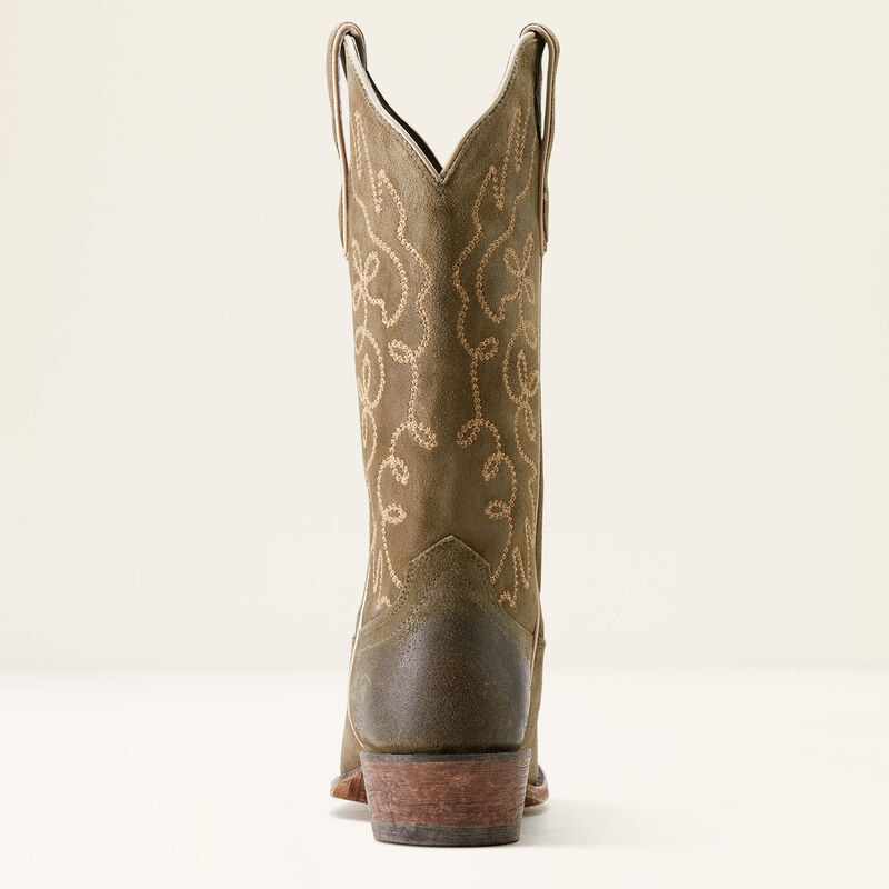 Jukebox Western Boot - Soft Olive Suede