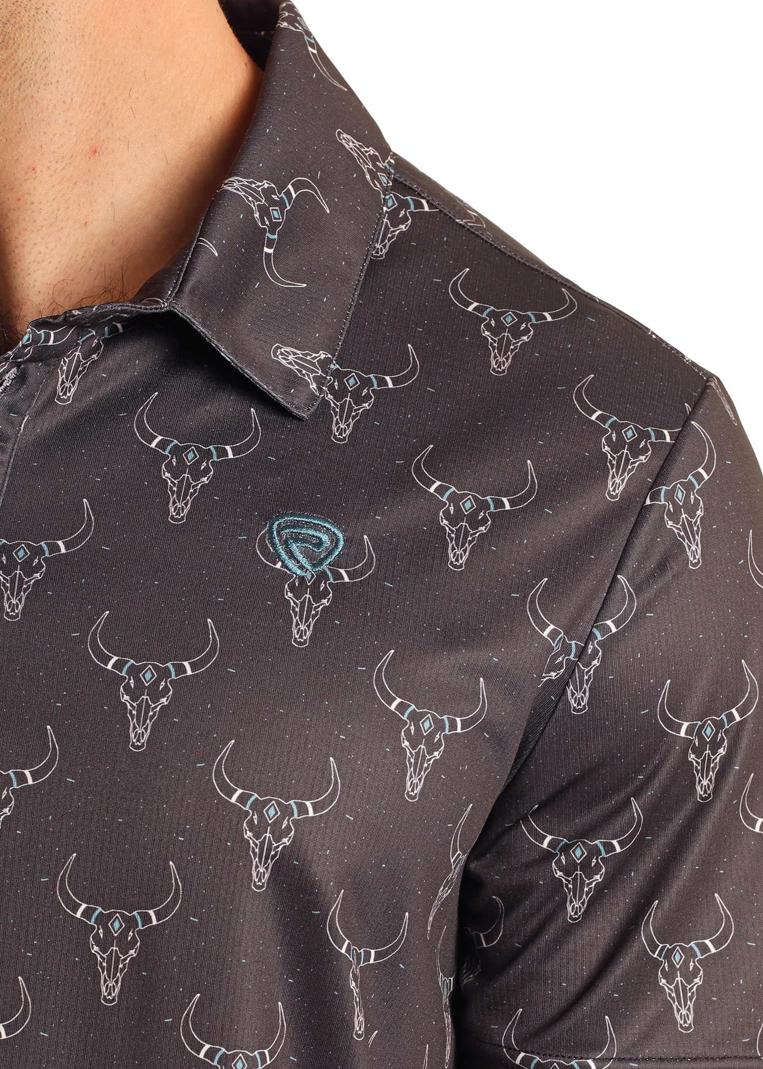 Longhorn Printed Polo