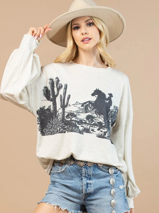 Wyoming Graphic Top