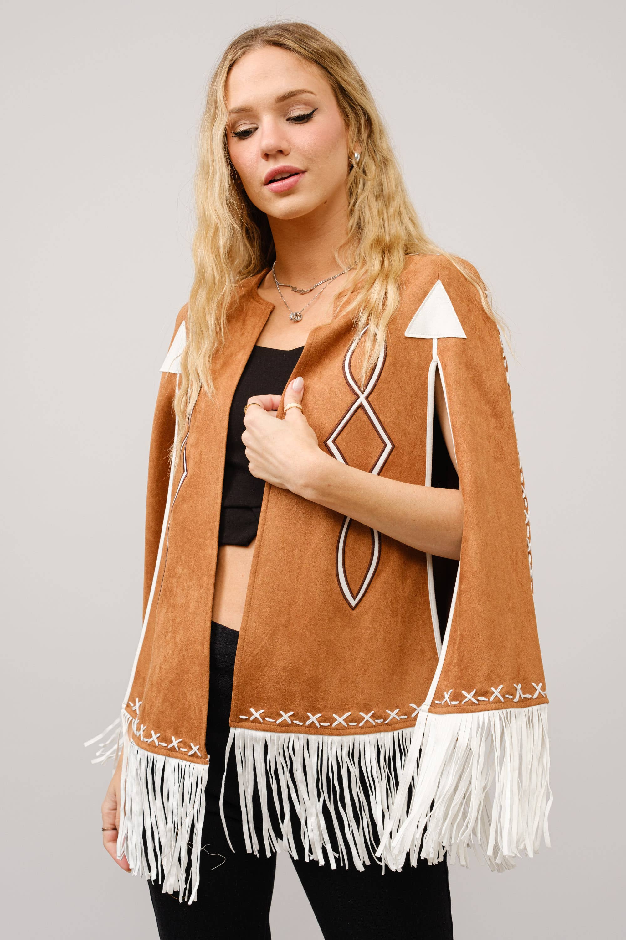 Fringe Detail Cape
