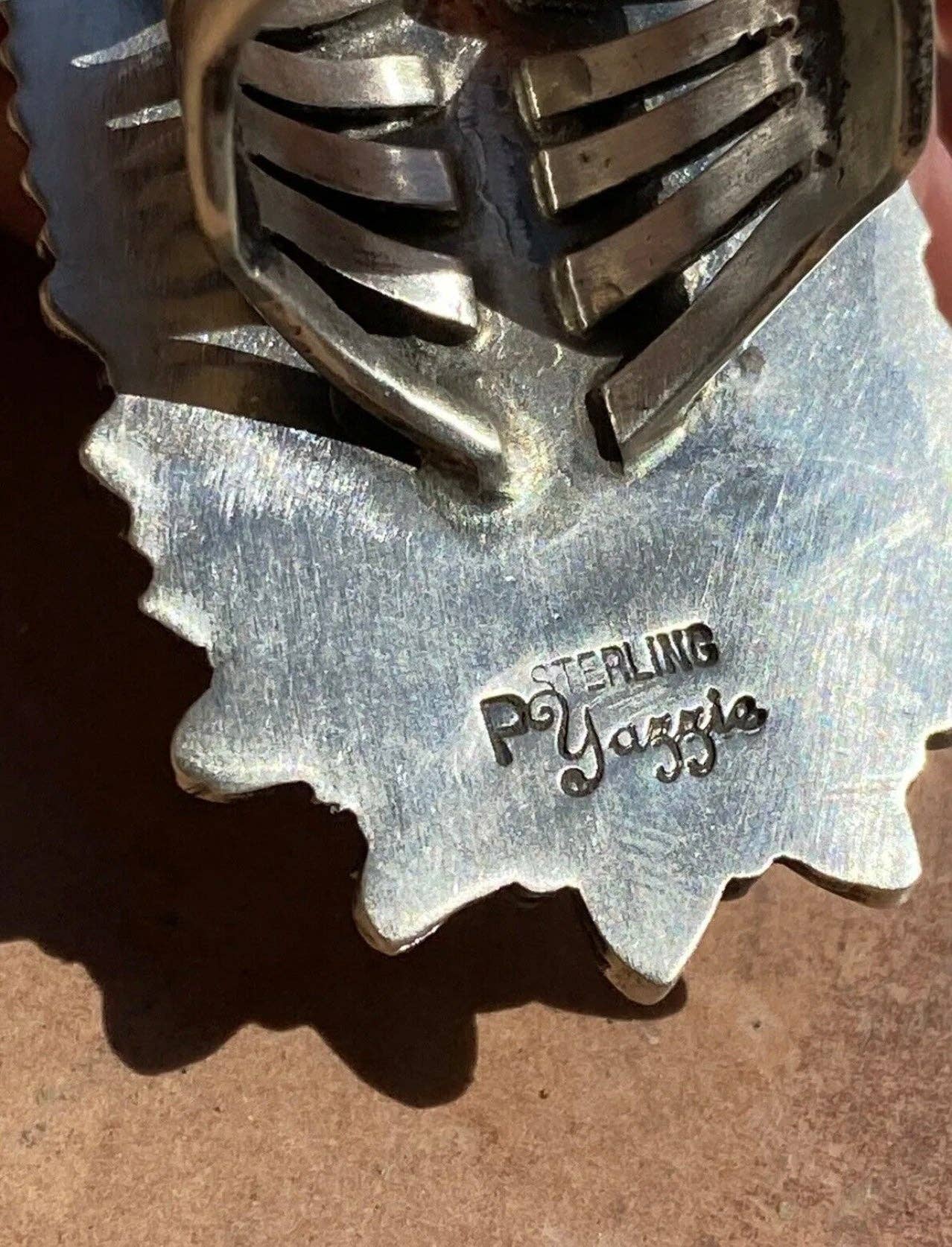 Navajo Sterling Silver Hand Stamped Ring