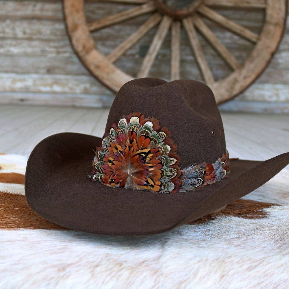 Rowan Western Feather Hat Crown - Small