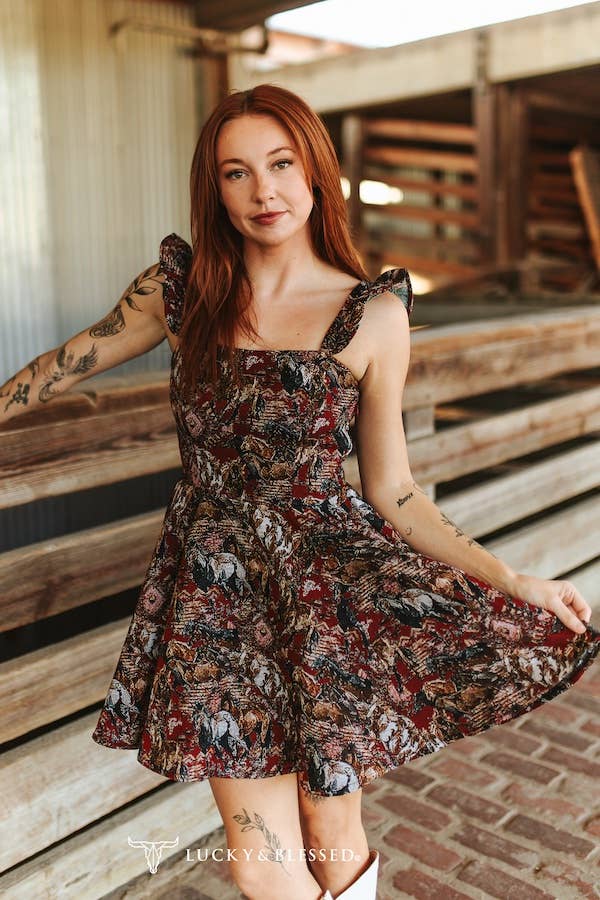 Wild Horses Mini Dress