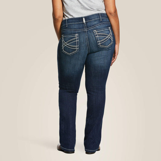 Mid Rise Entwined Boot Cut Jean