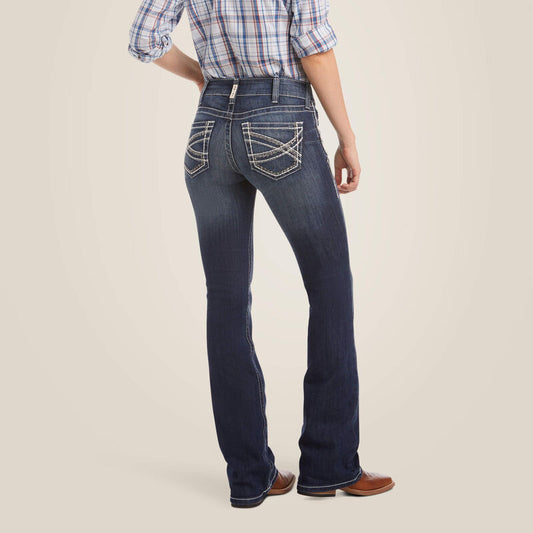 Mid Rise Entwined Boot Cut Jean