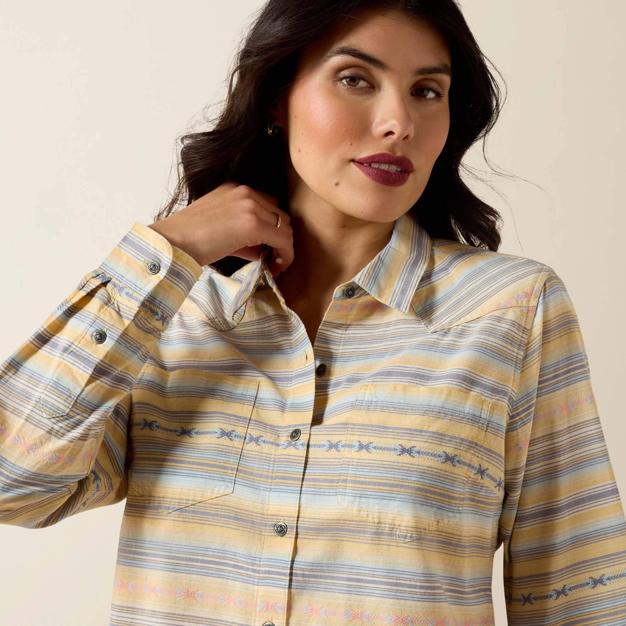 Billie Jean Shirt - Sunrise Serape