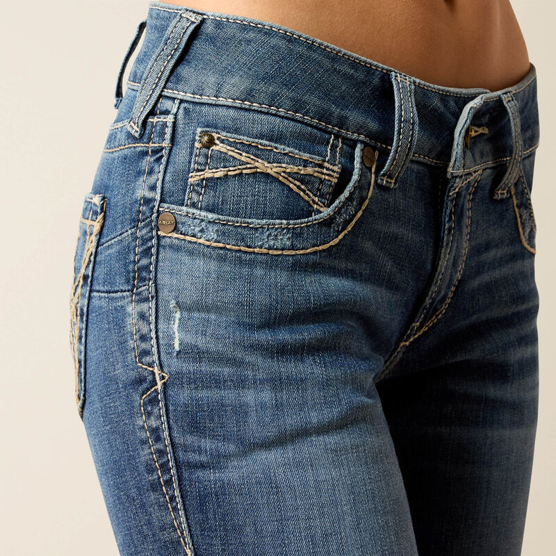 Mid Rise Estelle Straight Leg Jeans