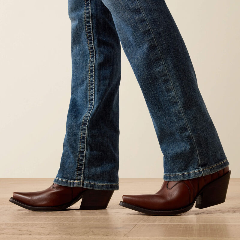 Mid Rise Estelle Straight Leg Jeans