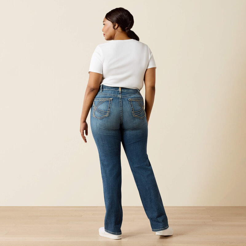 Mid Rise Estelle Straight Leg Jeans