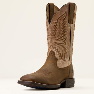 Brush Creek Wide Square Toe Western Boot