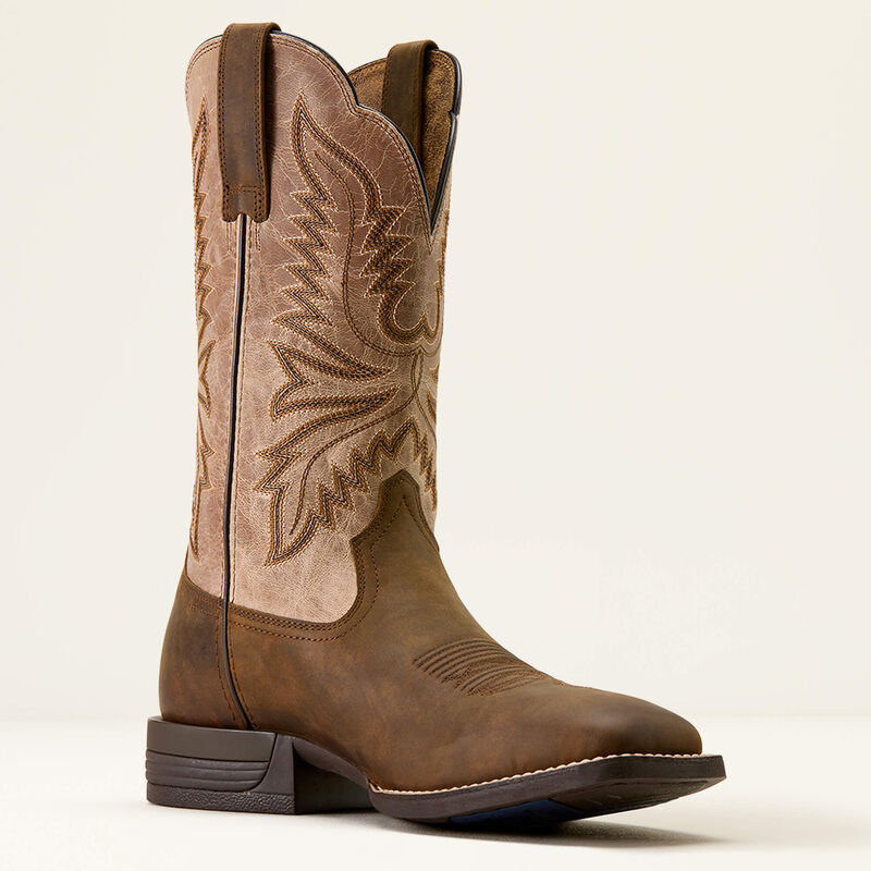 Brush Creek Wide Square Toe Western Boot