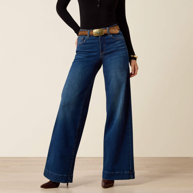 High Rise Vilma Ultra Stretch Wide Leg Jeans