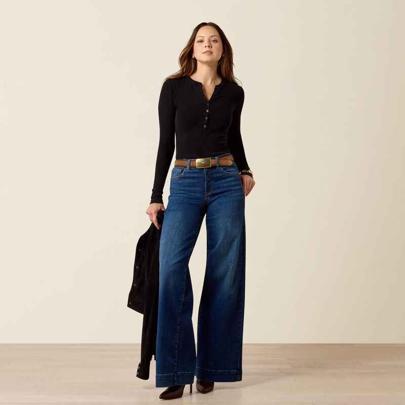 High Rise Vilma Ultra Stretch Wide Leg Jeans