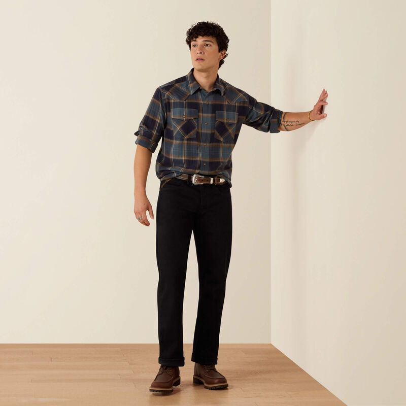 Retro Harbert Fitted Snap Shirt