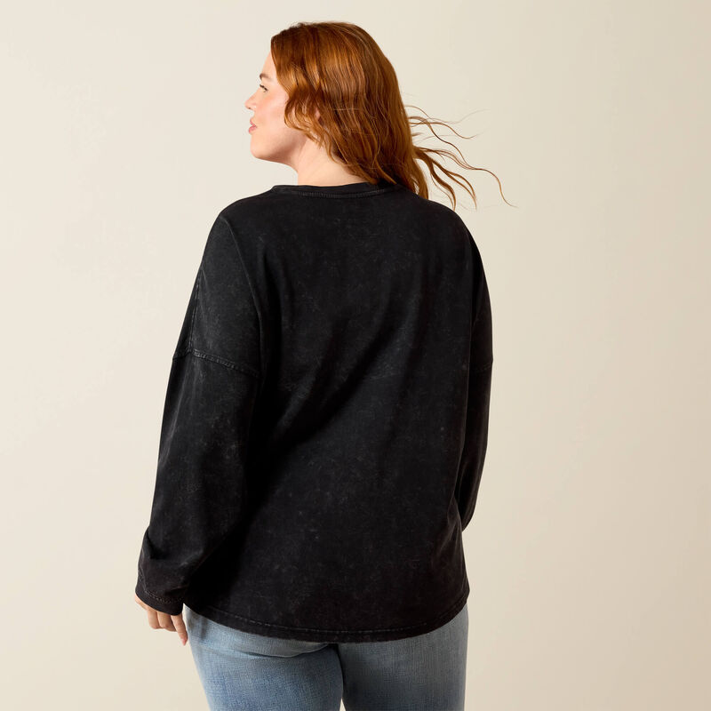 Canvas Oversized Long Sleeve T-Shirt