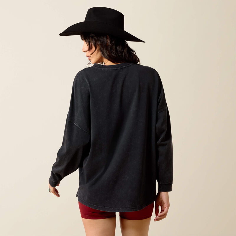 Canvas Oversized Long Sleeve T-Shirt