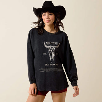 Canvas Oversized Long Sleeve T-Shirt