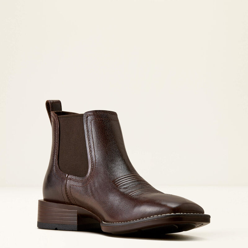 Booker Chelsea Wide Square Toe Western Boot