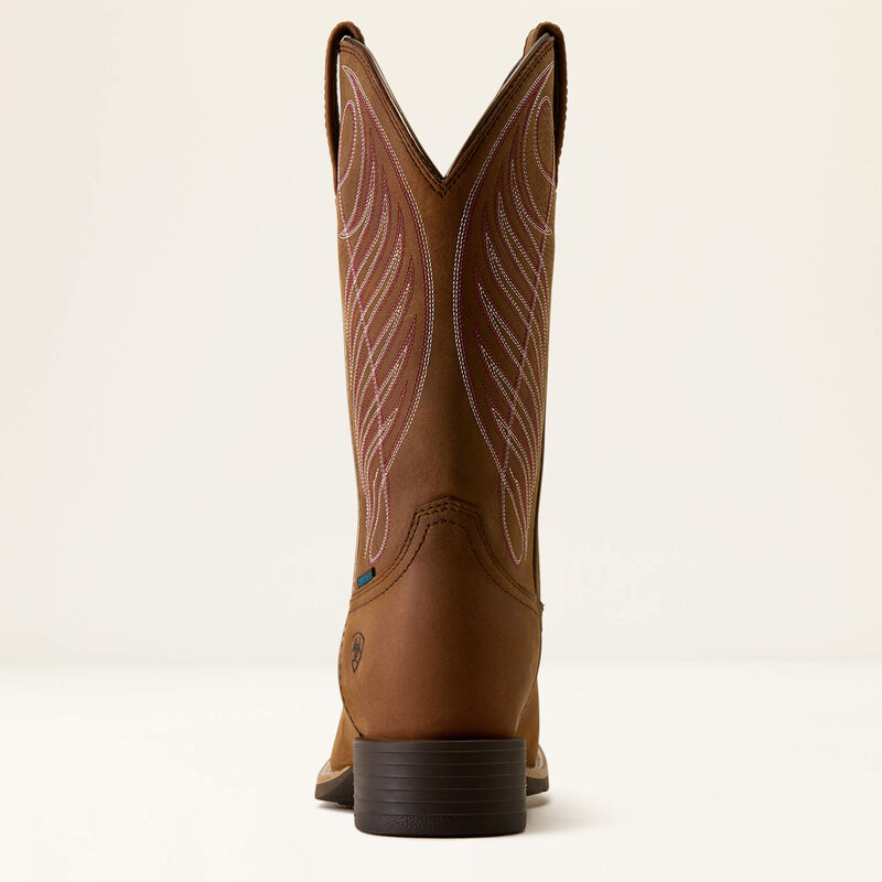 Round Up Waterproof Wide Square Toe Western Boot