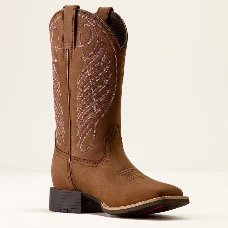 Round Up Waterproof Wide Square Toe Western Boot