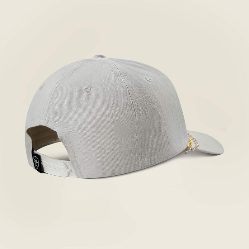 Script with Pearl Rope Brim Cap
