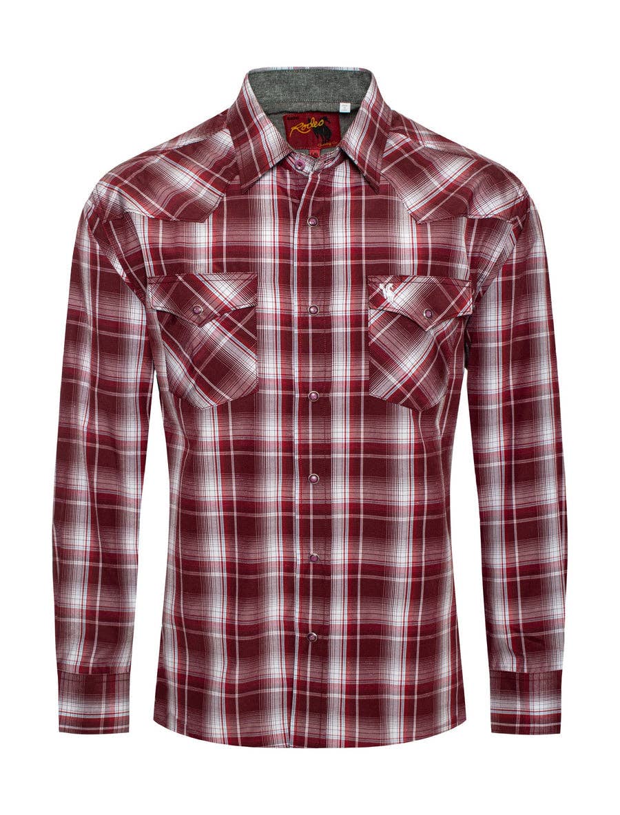 Burgundy Ridge Western Shirt