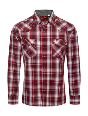 Burgundy Ridge Western Shirt