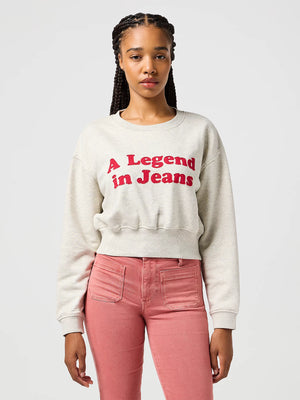 Relaxed Cropped Sweatshirt