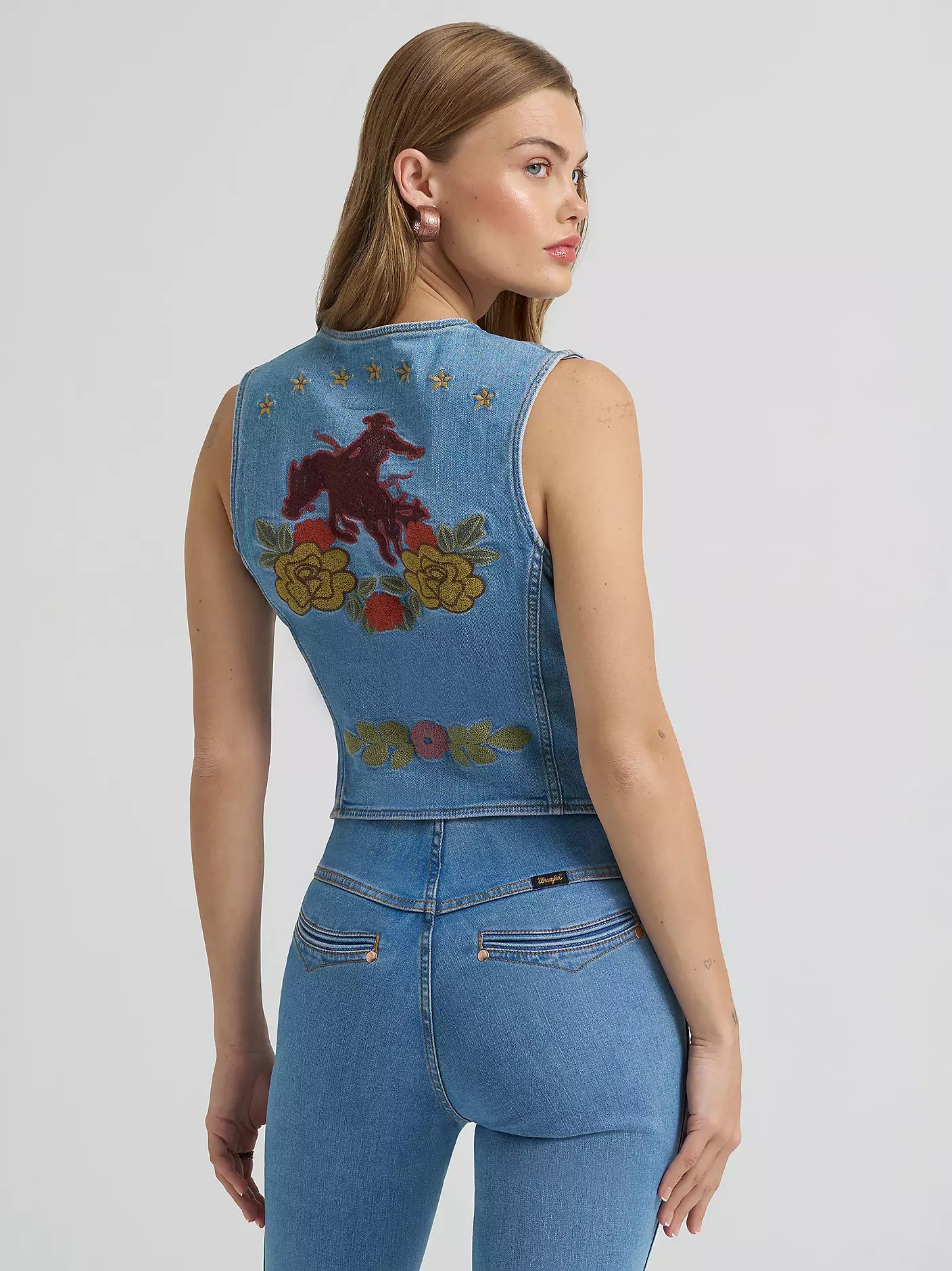 Lainey Wilson x Wrangler Embroidered Vest