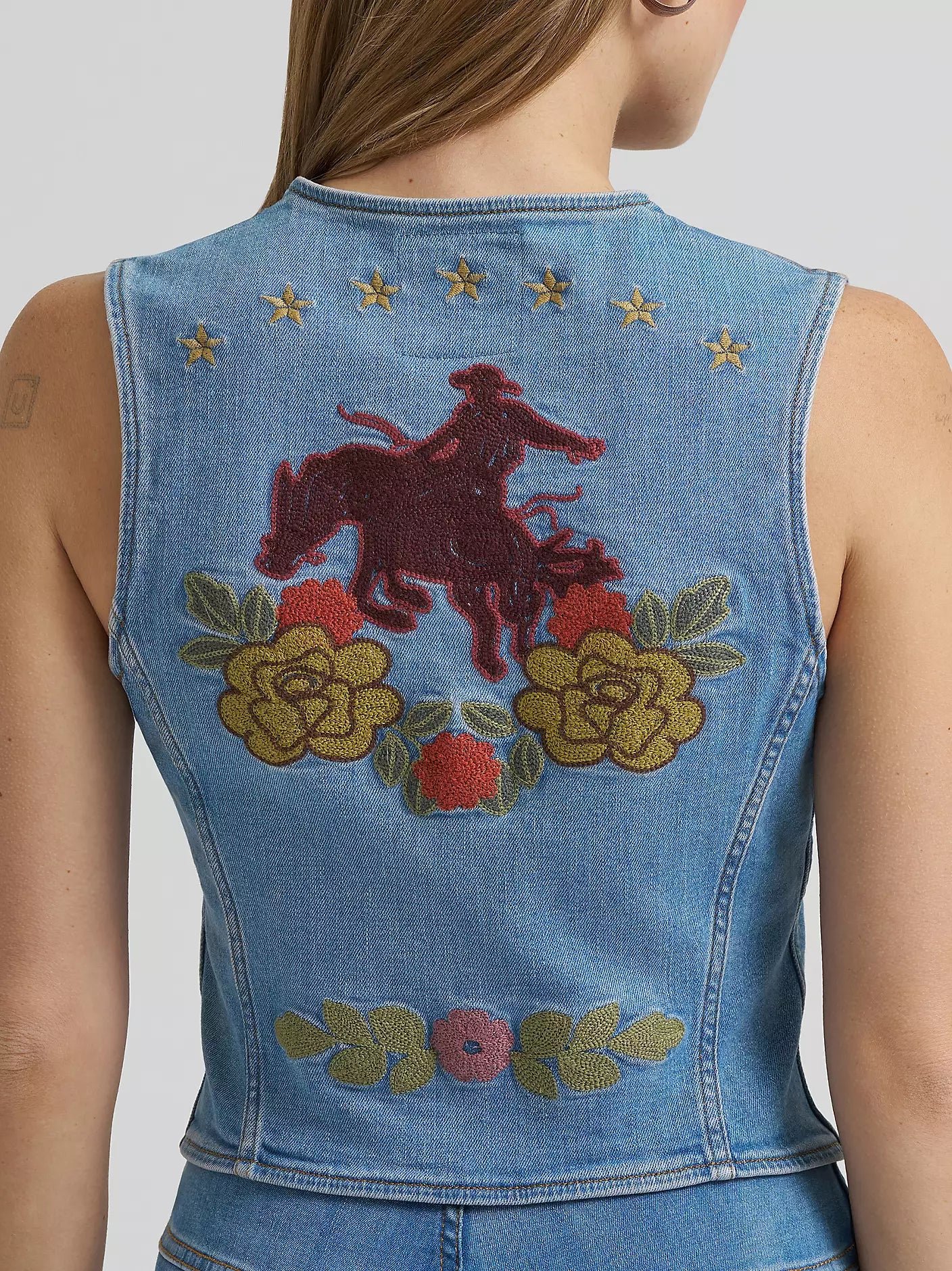 Lainey Wilson x Wrangler Embroidered Vest