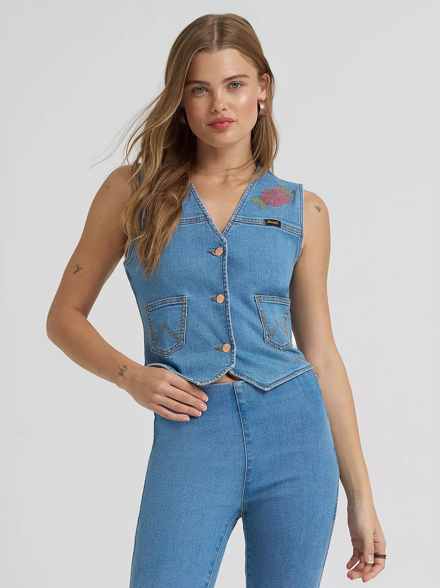 Lainey Wilson x Wrangler Embroidered Vest