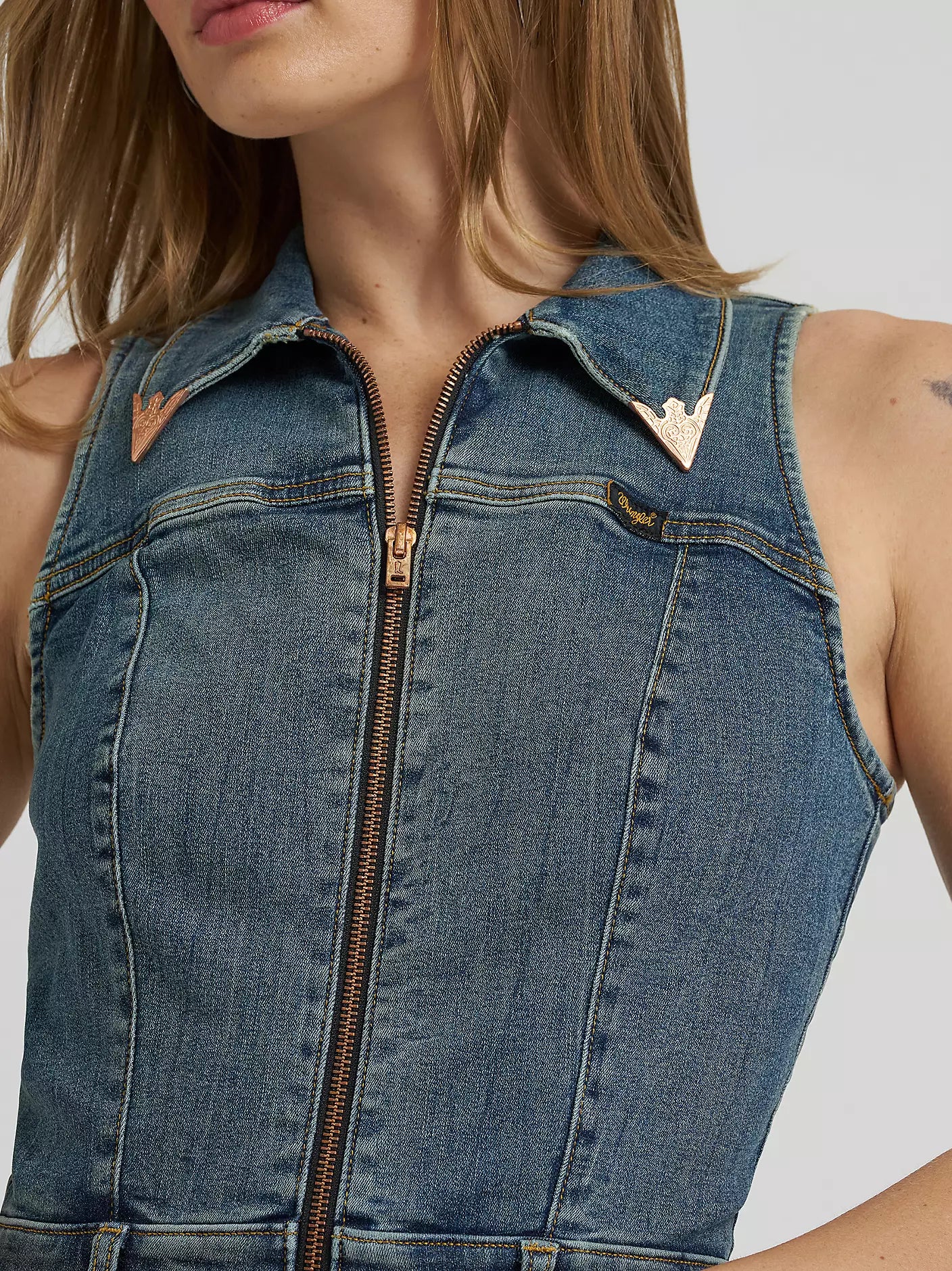 Lainey Wilson x Wrangler Denim Catsuit